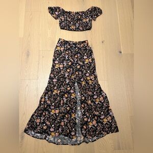 American Eagle Maxi Skirt and Top Matching